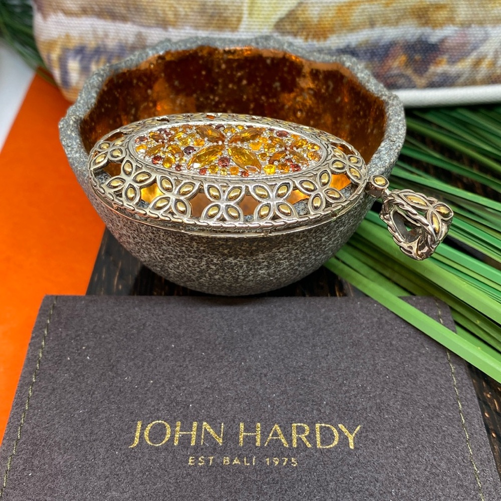 John Hardy Batu Kawung Silver 18K Enhancer Pendant - Picture 3 of 16